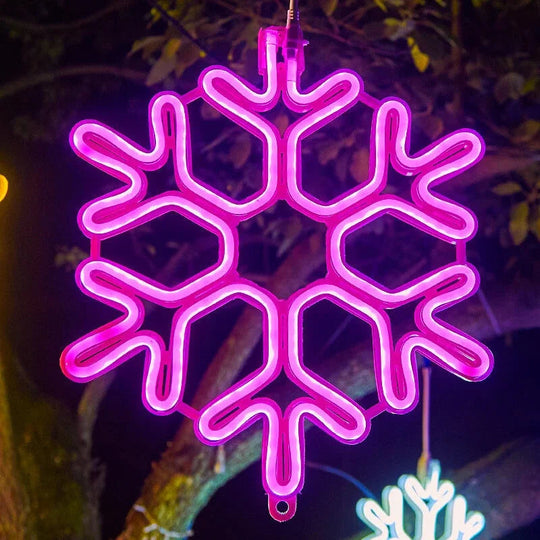 Vanntette LED Snøfnugglys for Vinterdekorasjon 8
