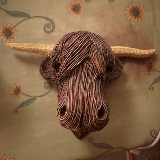 Vegansk Kuveggskulptur i Landstedstil 1