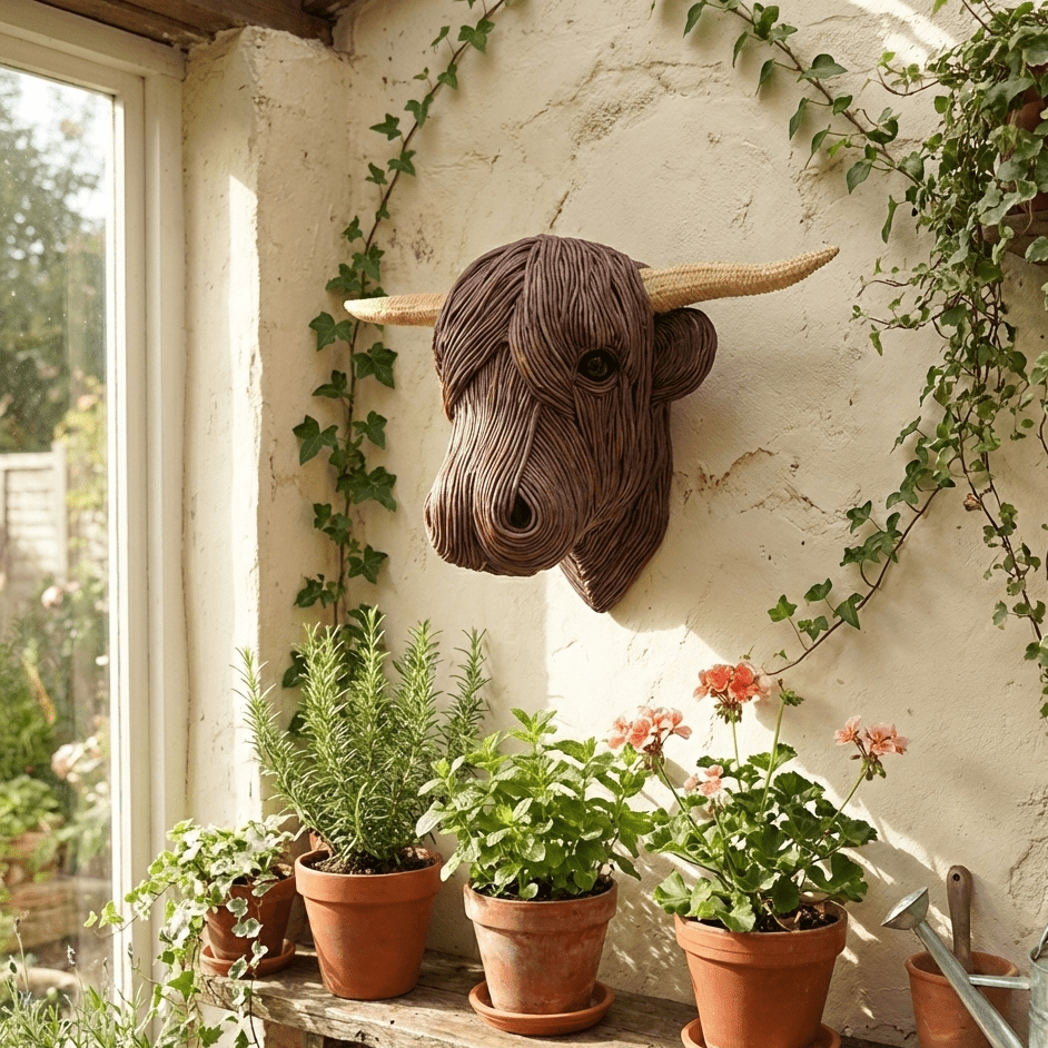 Vegansk Kuveggskulptur i Landstedstil 2