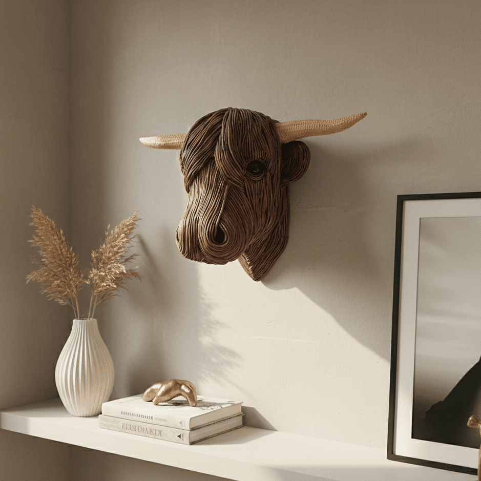 Vegansk Kuveggskulptur i Landstedstil 3