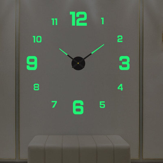 Vegansk Veggklokke Moderne Design 4