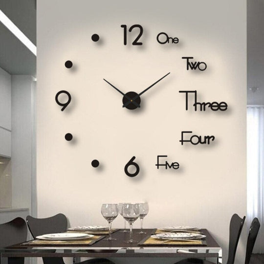 Vegansk Veggklokke Moderne Design 7