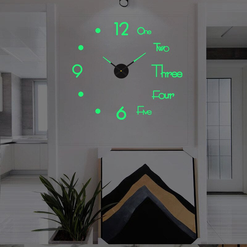Vegansk Veggklokke Moderne Design 8