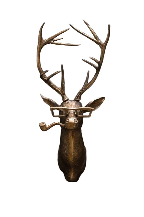 Vegghengt Dyrehode Håndmalt Dekorasjon 0