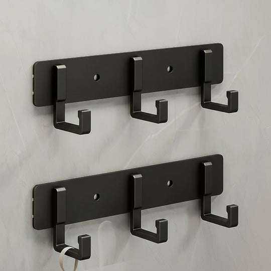 Vegghengt Klesstativ med Moderne Design og Sorte Kroker 7