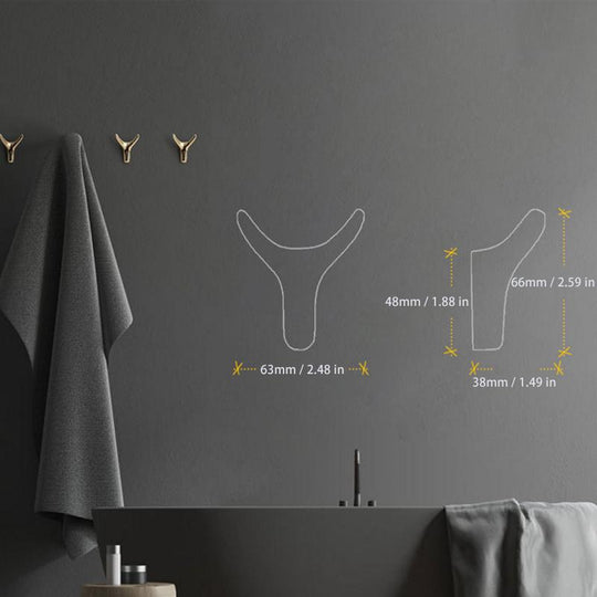 Vegghook Med Horndesign For Stilig Oppbevaring 4