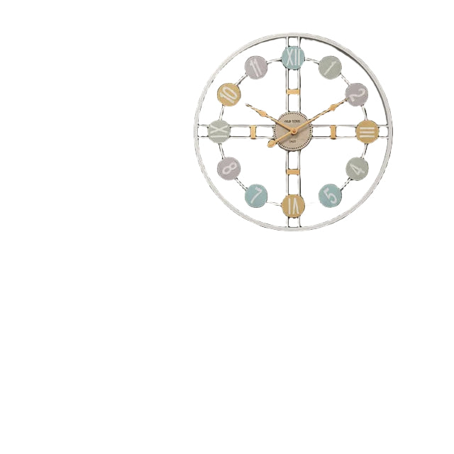 Veggklokke 3D Romertall Vintage Stil Minimalistisk Design 0