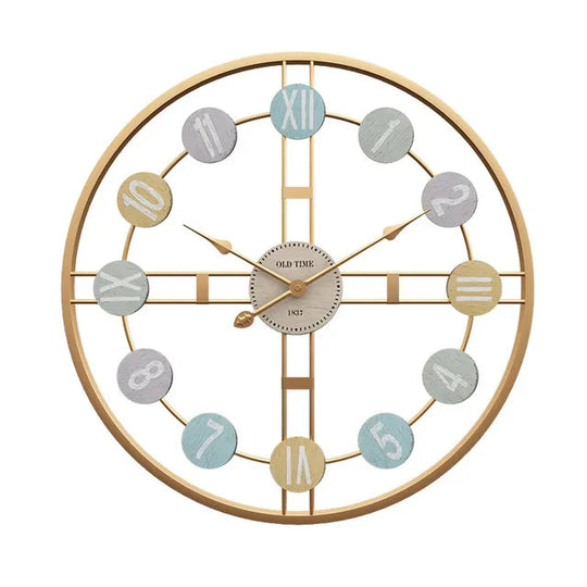 Veggklokke 3D Romertall Vintage Stil Minimalistisk Design 8