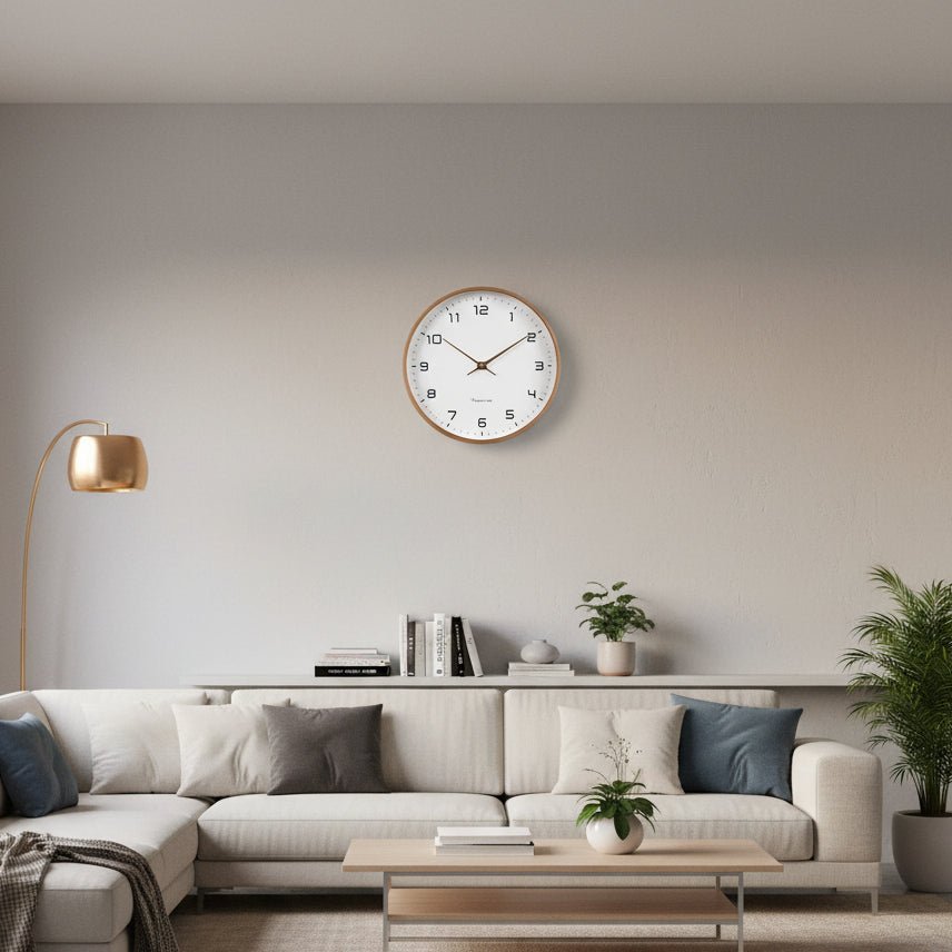 Veggklokke i Moderne Stil med Stille Bevegelse 0