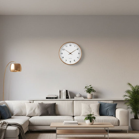 Veggklokke i Moderne Stil med Stille Bevegelse 0