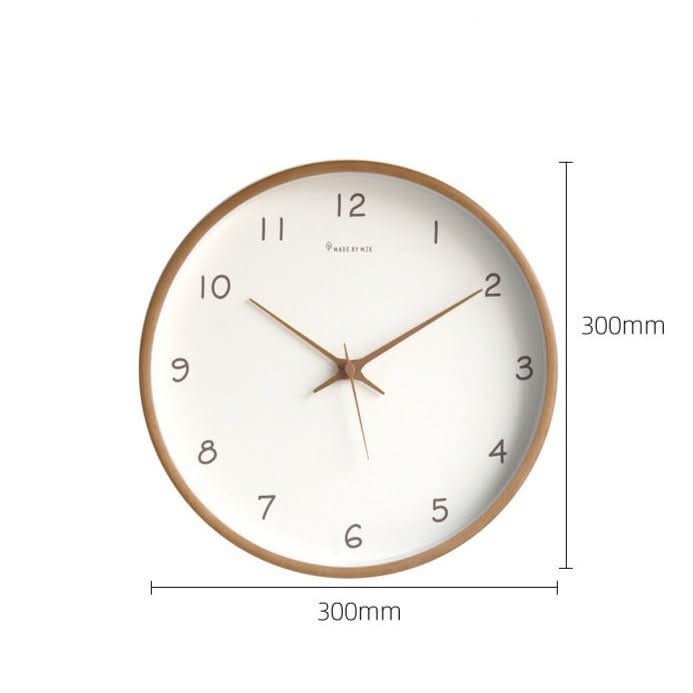 Veggklokke i Tre med Stilren Design 7
