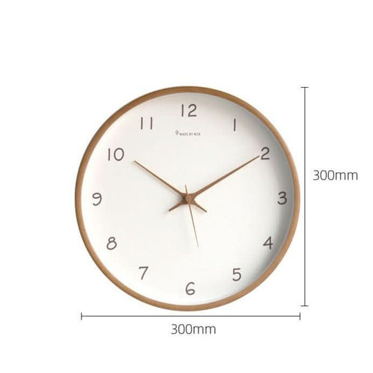 Veggklokke i Tre med Stilren Design 7