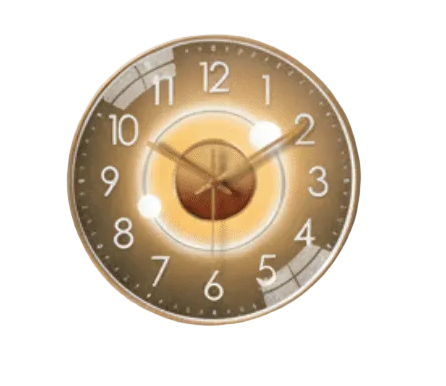 Veggklokke med Minimalistisk Design og Stillegående Urverk 0