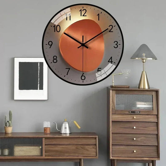 Veggklokke med Minimalistisk Design og Stillegående Urverk 4