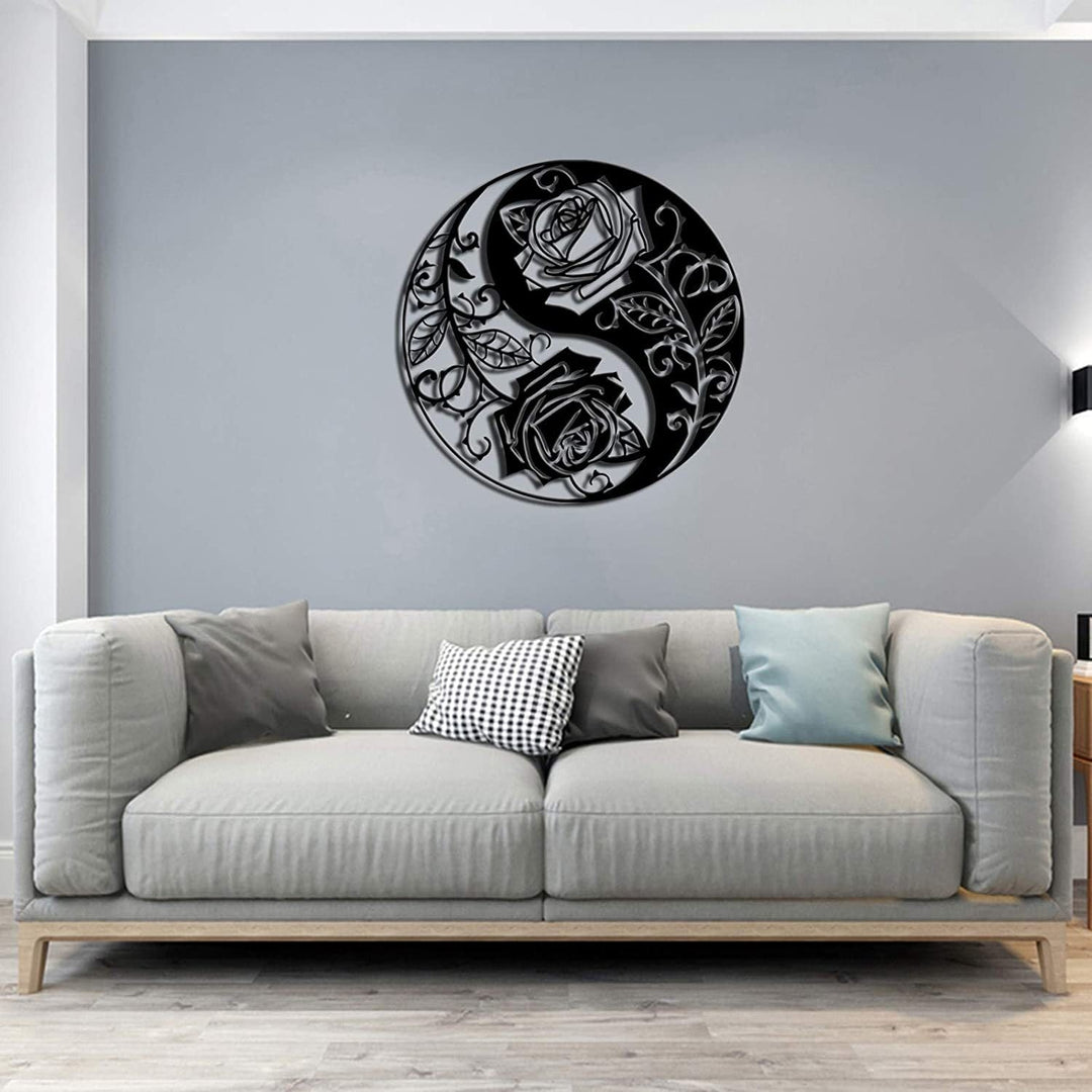 Veggkunst Livets Tre med Fugler Moderne Dekorasjon 8
