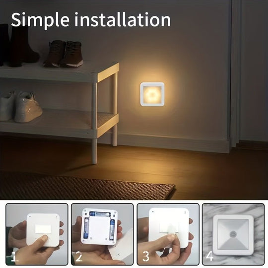 Vegglampe Bevegelsesaktivert Moderne Nattbelysning til Soverom og Bad 6