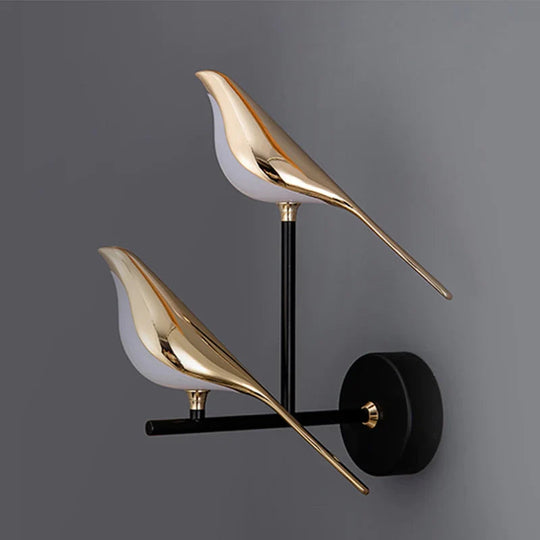 Vegglampe Gullfugl Design Moderne Vegglampe for Stue og Soverom 1