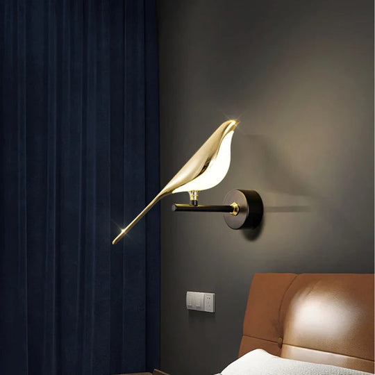 Vegglampe Gullfugl Design Moderne Vegglampe for Stue og Soverom 2