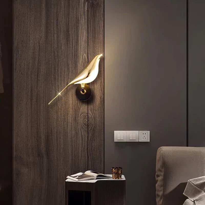 Vegglampe Gullfugl Design Moderne Vegglampe for Stue og Soverom 7