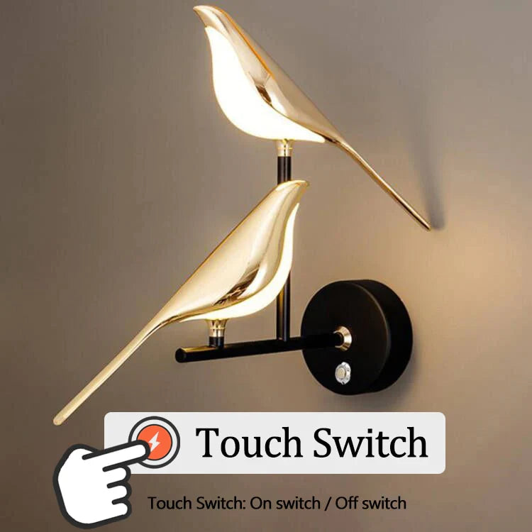 Vegglampe Gullfugl Design Moderne Vegglampe for Stue og Soverom 9