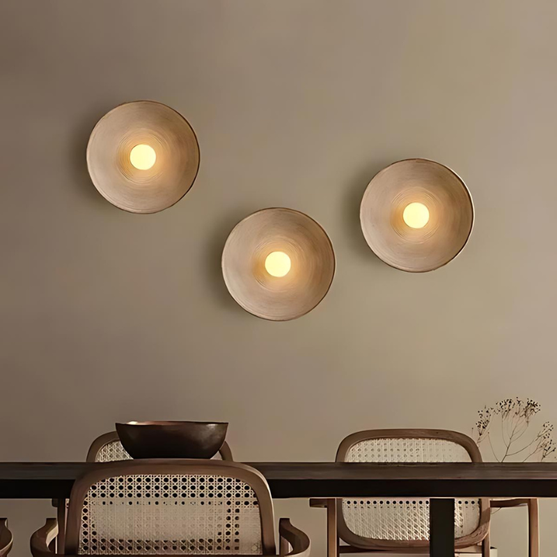 Vegglampe Japansk Stil Minimalistisk Design for Stue og Soverom 2