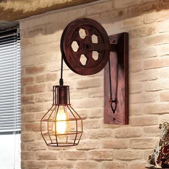 Vegglampe Stue Industriell Design med LED Belysning 1