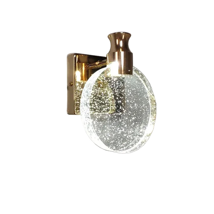 Vegglampe Stue Moderne Design Dråpeformet Med Gullakenter 0