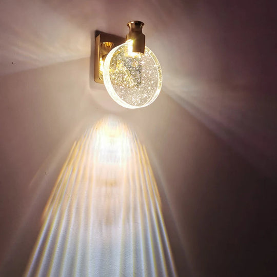 Vegglampe Stue Moderne Design Dråpeformet Med Gullakenter 2
