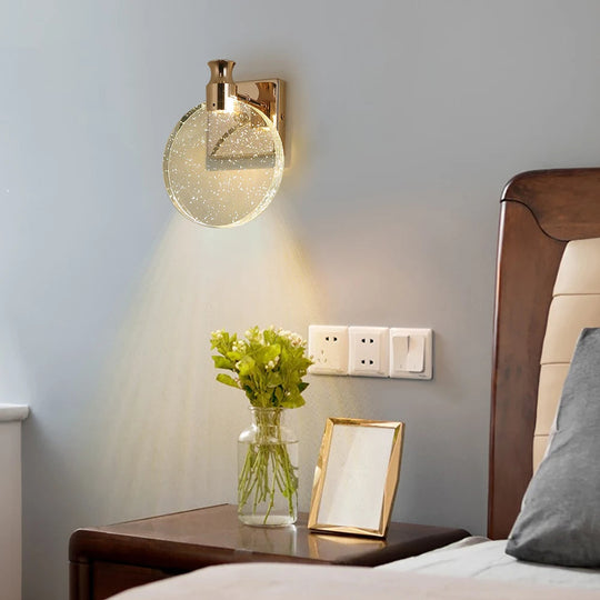 Vegglampe Stue Moderne Design Dråpeformet Med Gullakenter 3