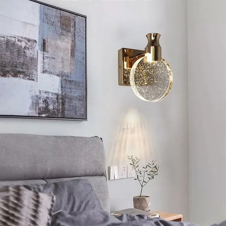 Vegglampe Stue Moderne Design Dråpeformet Med Gullakenter 4