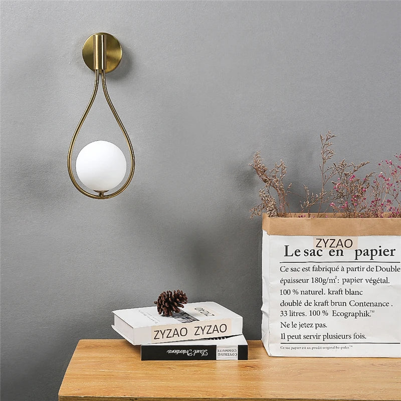 Vegglampe Tåreformet Design for Stue og Soverom 1