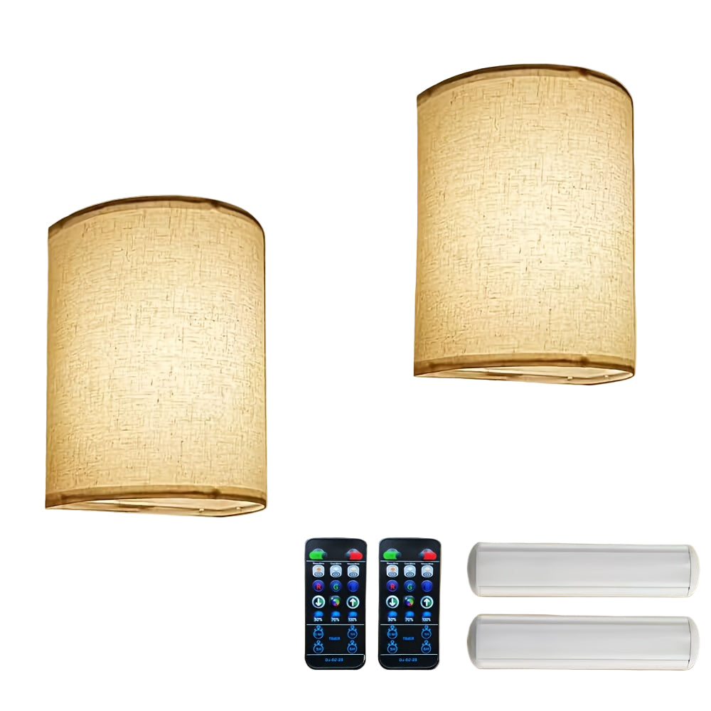 Vegglampe Trådløs 2-Pack med Dimbar Funksjon 0