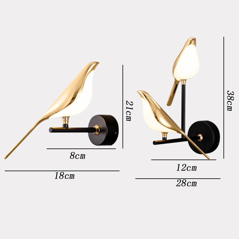 Vegglampe i Fugl Form for Moderne Interiør 6