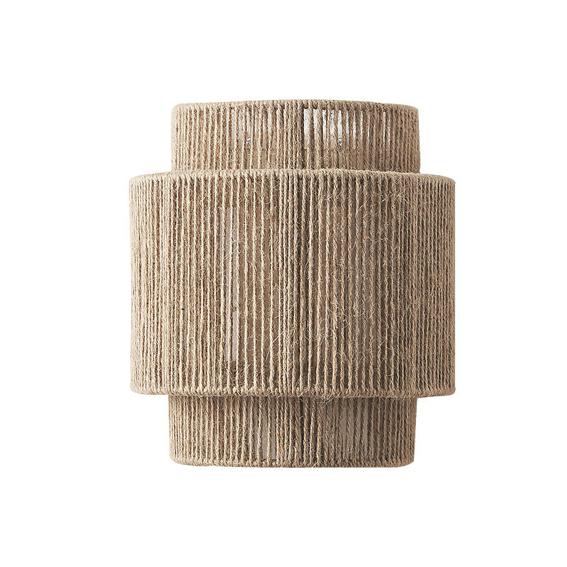 Vegglampe i Rattan med Bohemsk Design 3