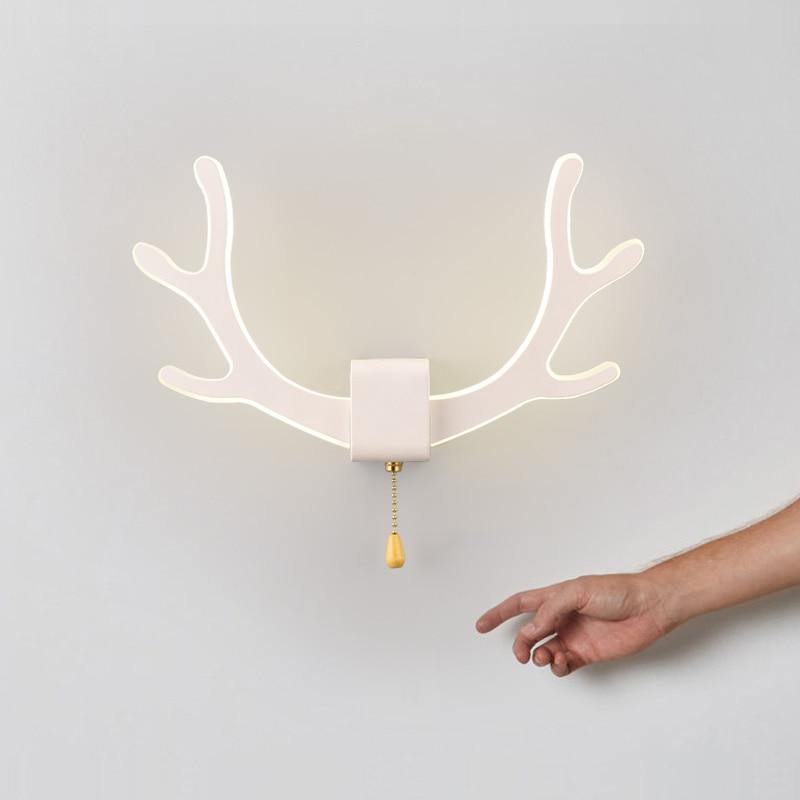 Vegglampe med Bevegelsessensor og Kreativ Hjortehorn Design 3