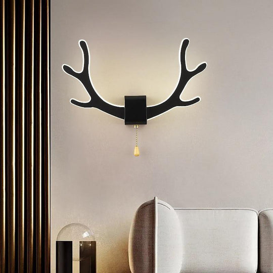 Vegglampe med Bevegelsessensor og Kreativ Hjortehorn Design 6