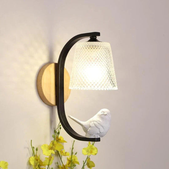 Vegglampe med Fugledesign 0