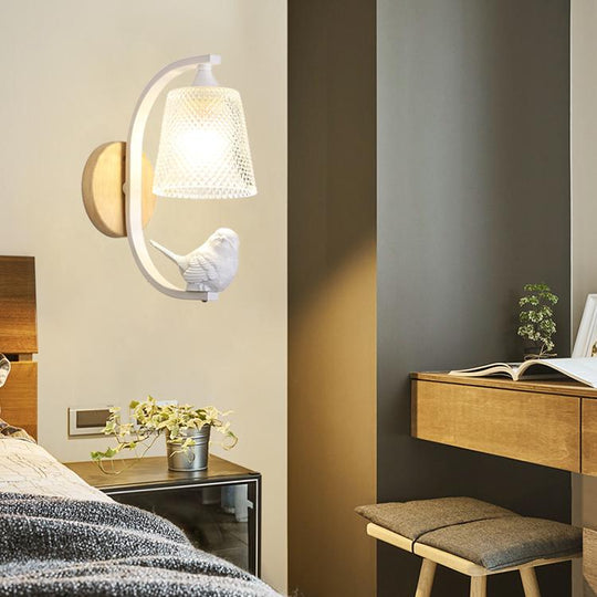 Vegglampe med Fugledesign 1