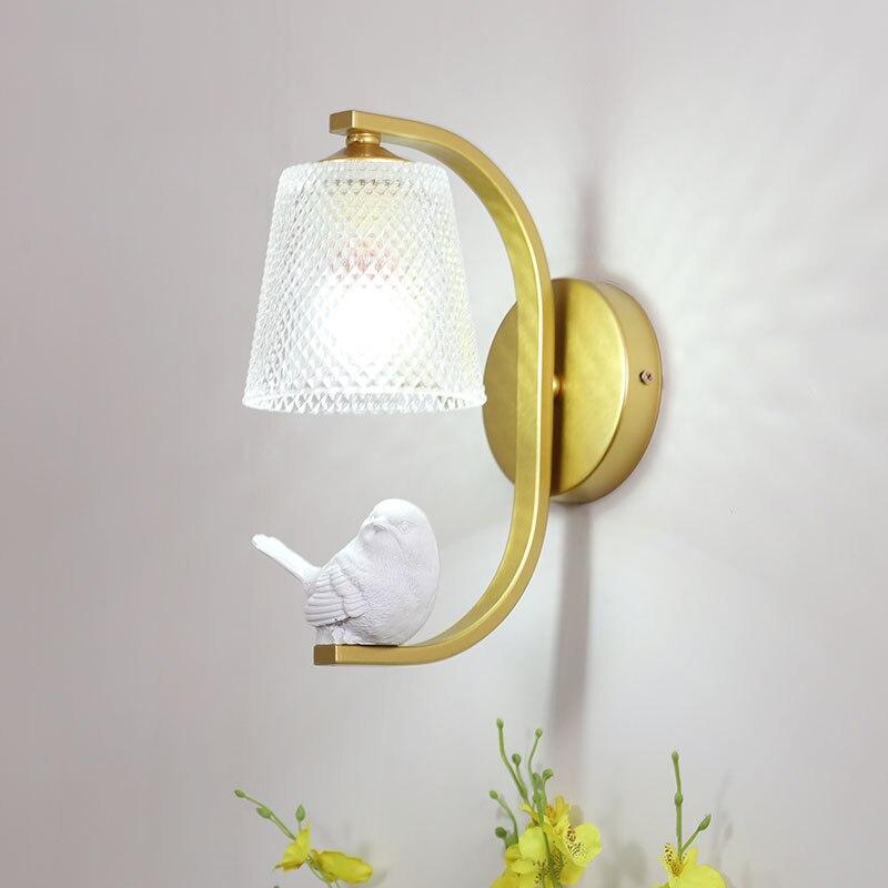 Vegglampe med Fugledesign 2