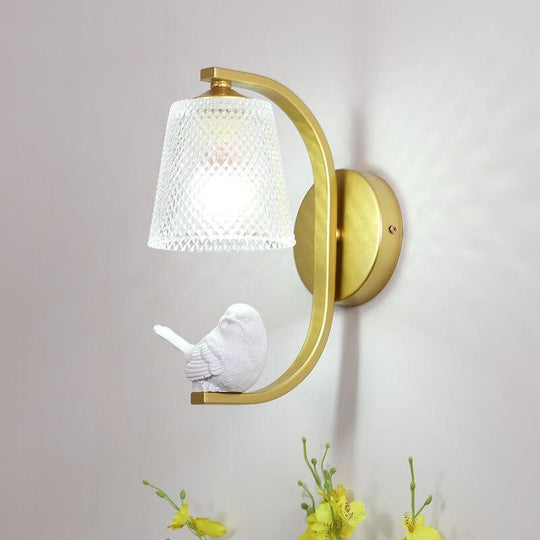 Vegglampe med Fugledesign 2