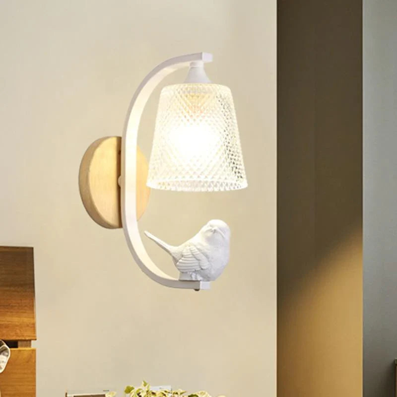 Vegglampe med Fugledesign 3