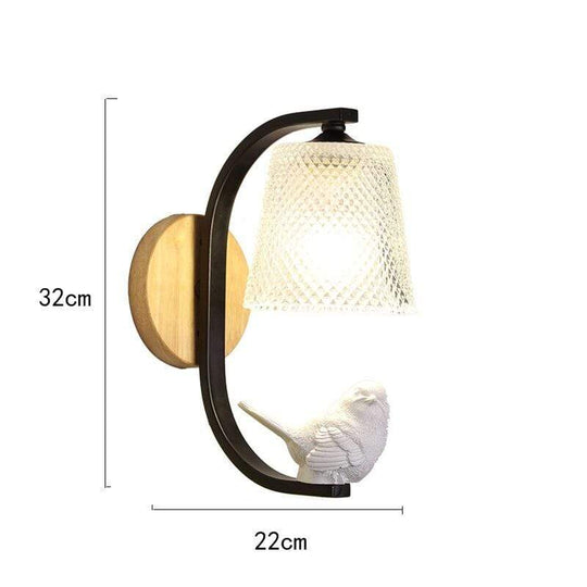Vegglampe med Fugledesign 5