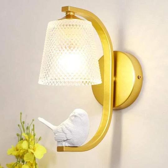 Vegglampe med Fugledesign 7