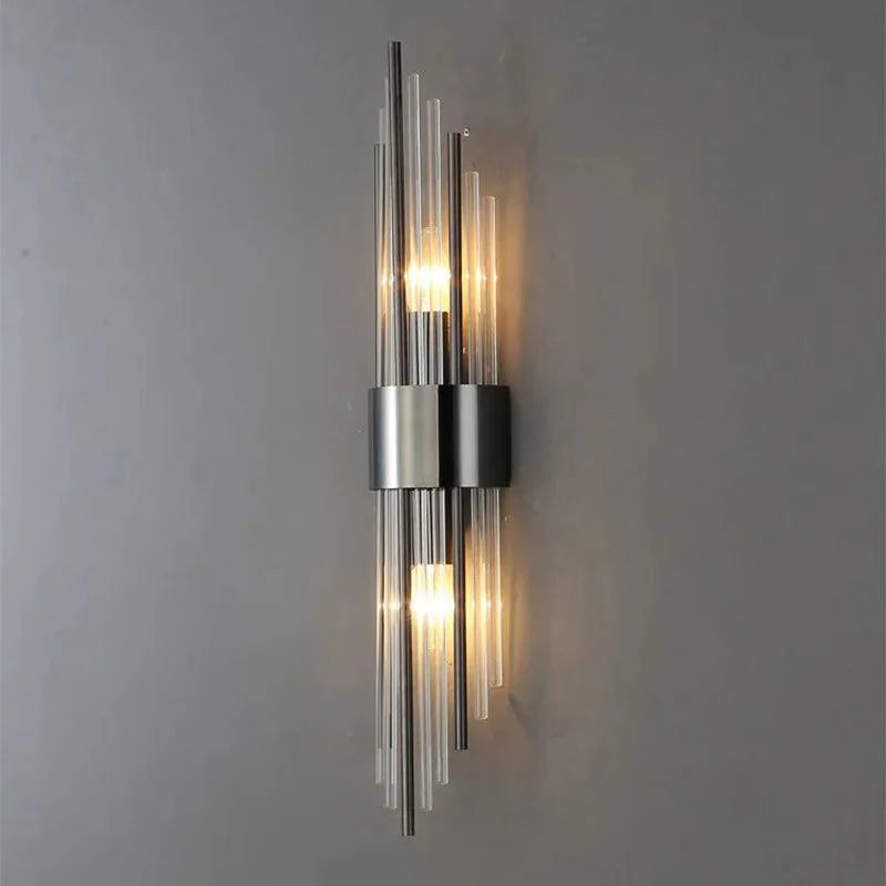Vegglampe med Krystalldesign og Gull Detaljer 5