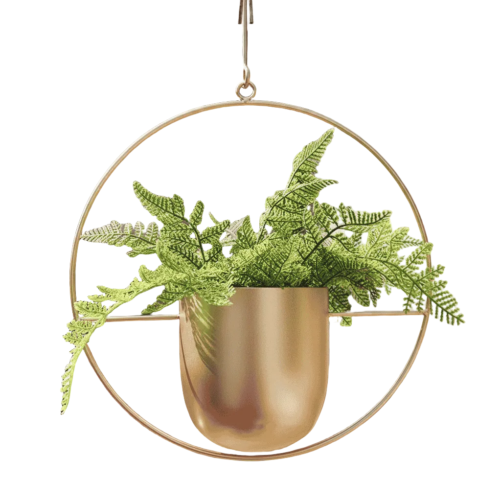 Veggplantehenger Justerbar Kjede Minimalistisk Design 0