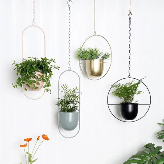 Veggplantehenger Justerbar Kjede Minimalistisk Design 1