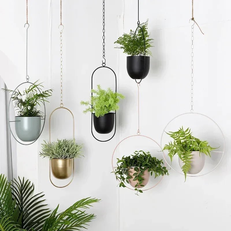 Veggplantehenger Justerbar Kjede Minimalistisk Design 2