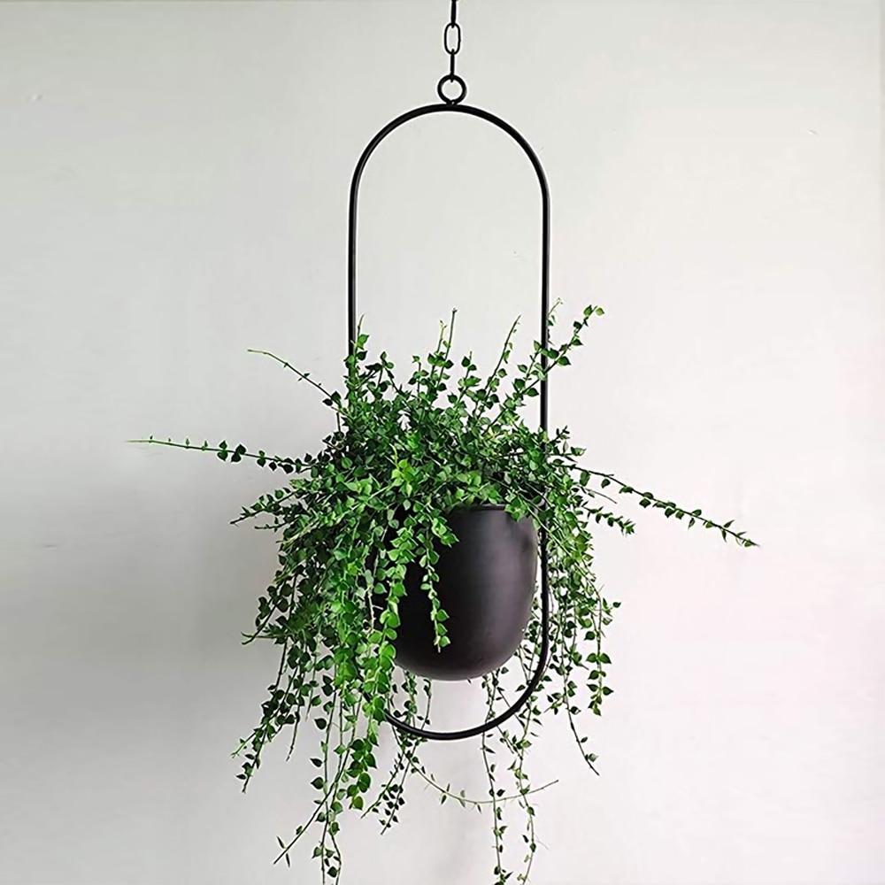 Veggplantehenger Justerbar Kjede Minimalistisk Design 4