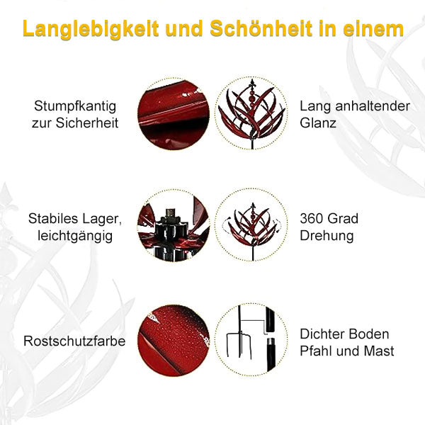 Vindklokke for Uteplassen Antikk Design Robust Metall 7