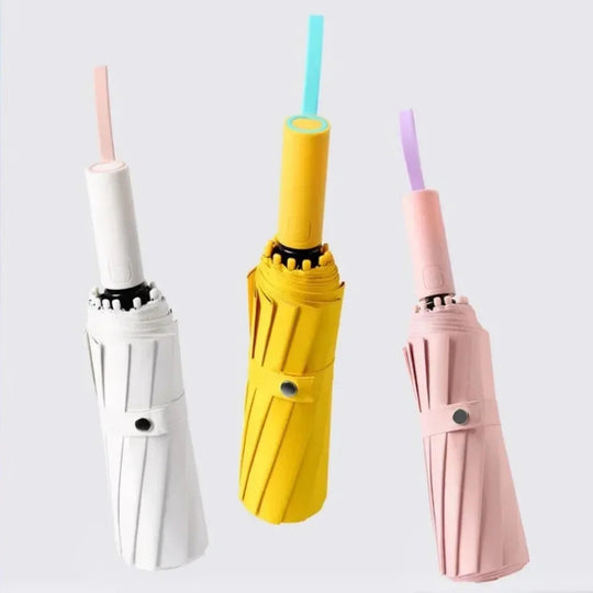 Vindtett Lommeparaply med UV-beskyttelse 1